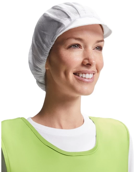 Boneta din plasa industria alimentara, alb Boneta din plasa industria alimentara, alb