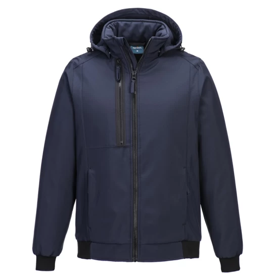 Softshell de iarna cu gluga, captuseala fleece, bleumarin Softshell de iarna cu gluga, captuseala fleece, bleumarin