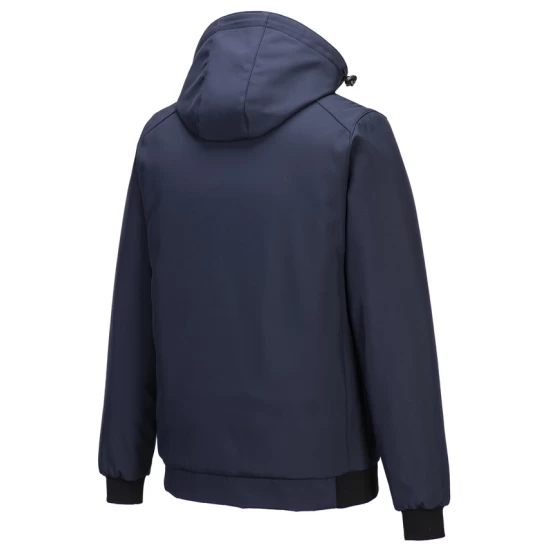 Softshell de iarna cu gluga, captuseala fleece, bleumarin Softshell de iarna cu gluga, captuseala fleece, bleumarin