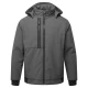 Softshell de iarna cu gluga, captuseala fleece, gri