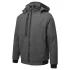 Softshell de iarna cu gluga, captuseala fleece, gri