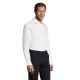 Camasa barbati cu maneca lunga, model slim fit si guler apretat, 120 g/mp, Alb Camasa barbati cu maneca lunga, model slim fit si guler apretat, 120 g/mp, Alb