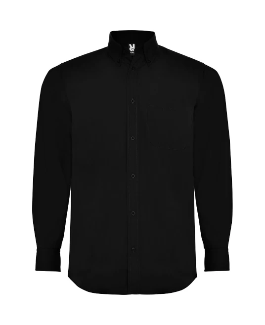 Camasa cu  guler inchis cu nasturi, negru Camasa cu  guler inchis cu nasturi, negru