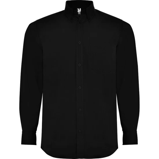 Camasa cu guler inchis cu nasturi, negru Camasa cu guler inchis cu nasturi, negru