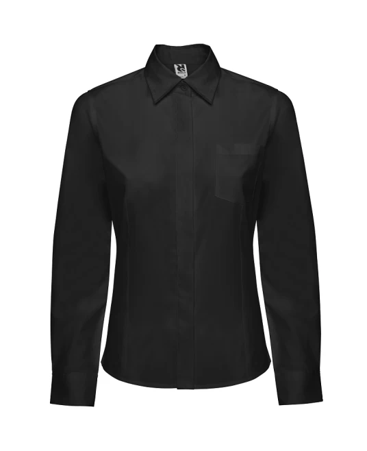 Camasa clasica femei, 130g/m2, negru Camasa clasica femei, 130g/m2, negru
