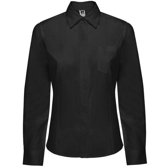 Camasa clasica femei, 130g/m2, negru Camasa clasica femei, 130g/m2, negru