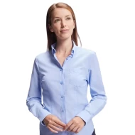 Camasa Oxford femei, buzunar pe piept, densitate 140g/m2, albastru deschis Camasa Oxford femei, buzunar pe piept, densitate 140g/m2, albastru deschis