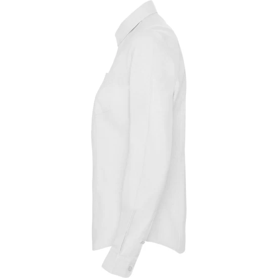 Camasa Oxford femei, buzunar pe piept, densitate 140g/m2, alb Camasa Oxford femei, buzunar pe piept, densitate 140g/m2, alb