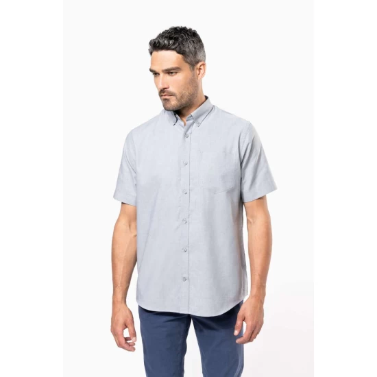 Camasa Oxford maneca scurta, 135g/m2 Kariban 535, Gri Camasa Oxford maneca scurta, 135g/m2 Kariban 535, Gri