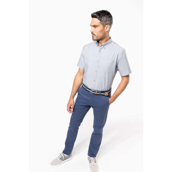 Camasa Oxford maneca scurta, 135g/m2 Kariban 535, Gri Camasa Oxford maneca scurta, 135g/m2 Kariban 535, Gri