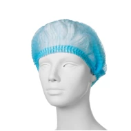 Capeline de unica folosinta din material netesut, tip clip, 100 buc/set, albastre Capeline de unica folosinta din material netesut, tip clip, 100 buc/set, albastre
