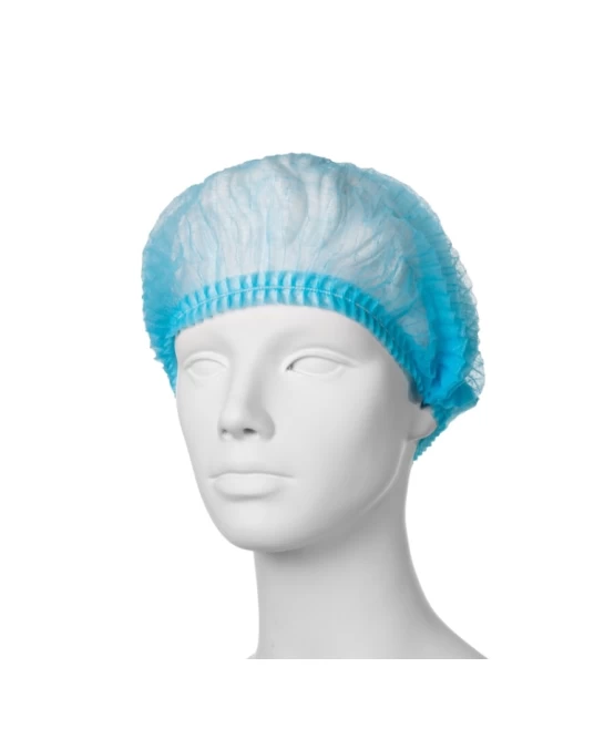 Capeline de unica folosinta din material netesut, tip clip, 100 buc/set, albastre Capeline de unica folosinta din material netesut, tip clip, 100 buc/set, albastre