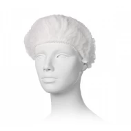 Capeline de unica folosinta din material netesut, tip clip, 100 buc/set, albe Capeline de unica folosinta din material netesut, tip clip, 100 buc/set, albe