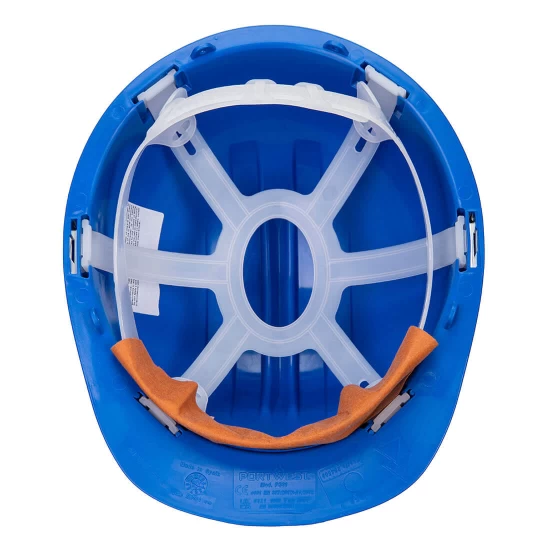 Casca de protectie dielectrica, cu scurgere pentru ploaie, Albastru Casca de protectie dielectrica, cu scurgere pentru ploaie, Albastru