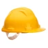 Casca de protectie dielectrica, cu scurgere pentru ploaie, Galben