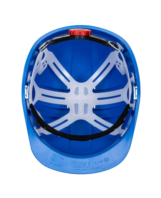 Casca de protectie ventilata, reglare cu rotor, Albastru