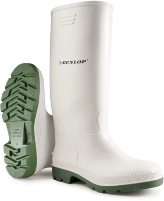 Cizme albe PVC Dunlop rezistente la acizi si dezinfectanti Cizme albe PVC Dunlop rezistente la acizi si dezinfectanti