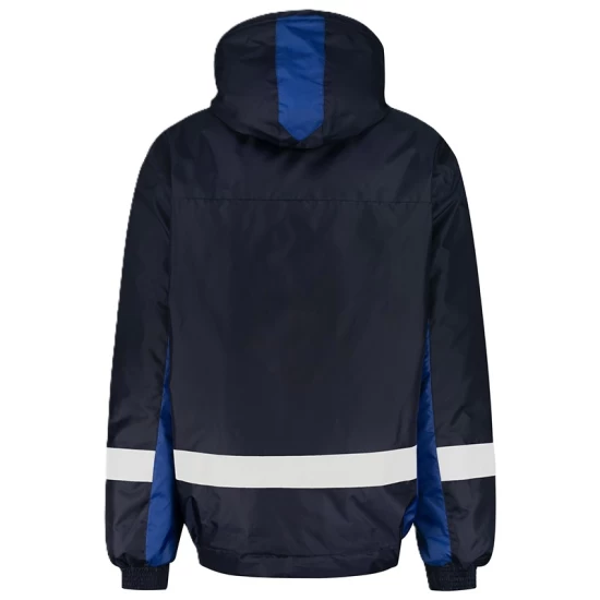 Costum de iarna cu dungi reflectorizante (salopeta cu pieptar si jacheta), bleumarin Costum de iarna cu dungi reflectorizante (salopeta cu pieptar si jacheta), bleumarin
