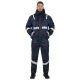 Costum de iarna cu dungi reflectorizante (salopeta cu pieptar si jacheta), bleumarin Costum de iarna cu dungi reflectorizante (salopeta cu pieptar si jacheta), bleumarin