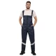 Costum de iarna cu dungi reflectorizante (salopeta cu pieptar si jacheta), bleumarin Costum de iarna cu dungi reflectorizante (salopeta cu pieptar si jacheta), bleumarin