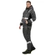 Costum de iarna cu dungi reflectorizante (salopeta cu pieptar si jacheta), gri Costum de iarna cu dungi reflectorizante (salopeta cu pieptar si jacheta), gri