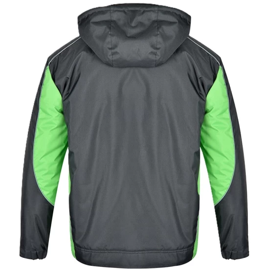 Costum impermeabil vatuit (salopeta cu pieptar + jacheta), gri si verde Costum impermeabil vatuit (salopeta cu pieptar + jacheta), gri si verde