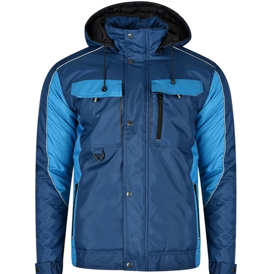 Costum impermeabil vatuit (salopeta cu pieptar + jacheta), bleumarin si albastru
