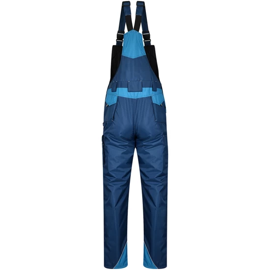 Costum impermeabil vatuit (salopeta cu pieptar + jacheta), bleumarin si albastru