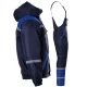 Costum vatuit impermeabil (jacheta + salopeta cu pieptar), bleumarin-albastru