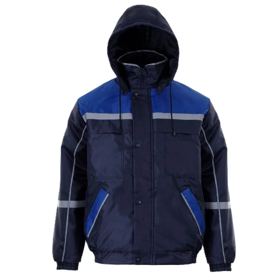 Costum vatuit impermeabil (jacheta + salopeta cu pieptar), bleumarin-albastru