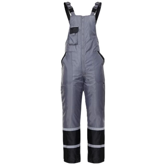 Costum vatuit impermeabil (jacheta + salopeta cu pieptar), gri Costum vatuit impermeabil (jacheta + salopeta cu pieptar), gri