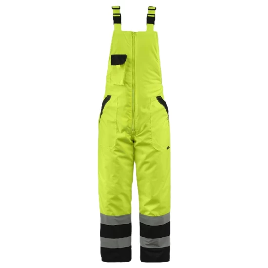 Costum vatuit HiVis impermeabil (salopeta cu pieptar + jacheta), galben