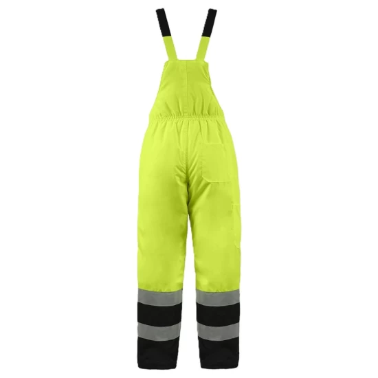 Costum vatuit HiVis impermeabil (salopeta cu pieptar + jacheta), galben