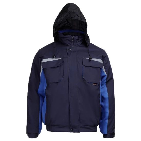 Costum vatuit bumbac Kastor (salopeta cu pieptar + jacheta ), bleumarin-albastru Costum vatuit bumbac Kastor (salopeta cu pieptar + jacheta ), bleumarin-albastru