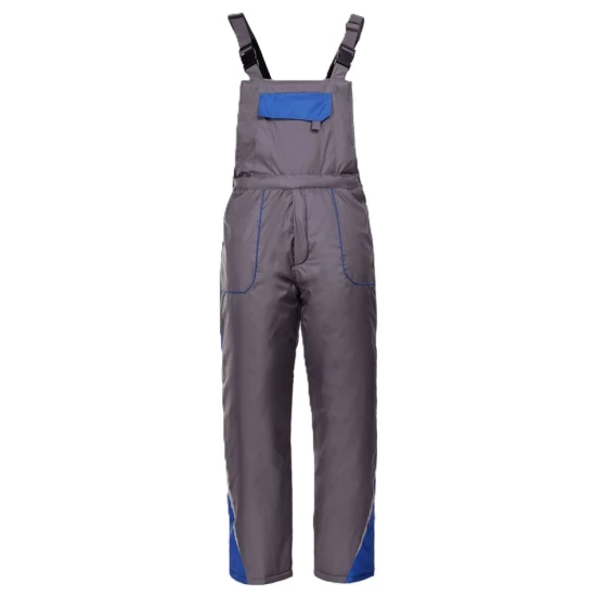 Costum vatuit impermeabil Kastor Plus (salopeta cu pieptar vatuita + jacheta vatuita), gri-albastru regal Costum vatuit impermeabil Kastor Plus (salopeta cu pieptar vatuita + jacheta vatuita), gri-albastru regal
