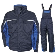 Costum vatuit impermeabil Kastor Plus (salopeta cu pieptar vatuita + jacheta vatuita), bleumarin-albastru regal Costum vatuit impermeabil Kastor Plus (salopeta cu pieptar vatuita + jacheta vatuita), bleumarin-albastru regal