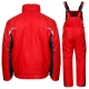 Costum vatuit impermeabil Kastor Plus(salopeta cu pieptar vatuita + jacheta vatuita), rosu-negru Costum vatuit impermeabil Kastor Plus(salopeta cu pieptar vatuita + jacheta vatuita), rosu-negru