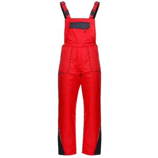 Costum vatuit impermeabil Kastor Plus(salopeta cu pieptar vatuita + jacheta vatuita), rosu-negru Costum vatuit impermeabil Kastor Plus(salopeta cu pieptar vatuita + jacheta vatuita), rosu-negru