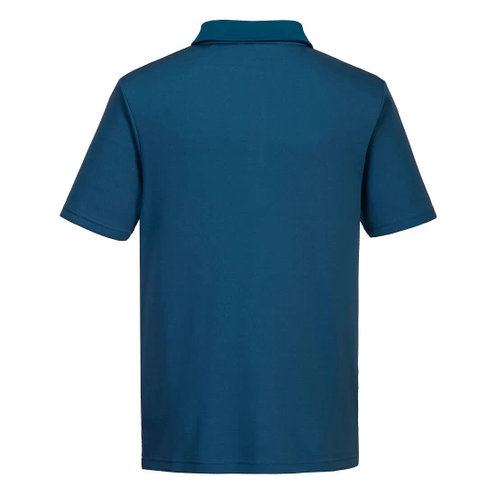 Tricou polo corporate premium DX410 tesatura respirabila EzeeCool 150g/mp, albastru Tricou polo corporate premium DX410 tesatura respirabila EzeeCool 150g/mp, albastru