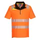 Tricou polo HiVis premium slimfit, portocaliu neon Tricou polo HiVis premium slimfit, portocaliu neon