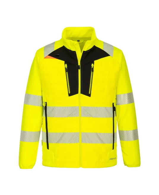 Jacheta vatuita HiVis premium DX4, galben-negru  Jacheta vatuita HiVis premium DX4, galben-negru