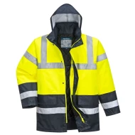 Jacheta de iarna Hivis, galben-bleumarin