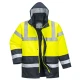 Jacheta de iarna Hivis, galben-bleumarin