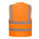 Vesta HiVis cu 4 benzi reflectorizante, portocaliu