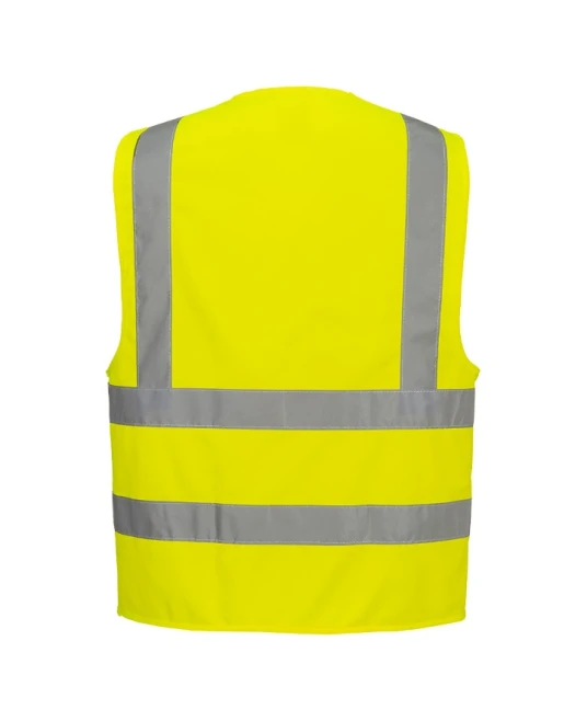 Vesta HiVis cu 4 benzi reflectorizante, galben