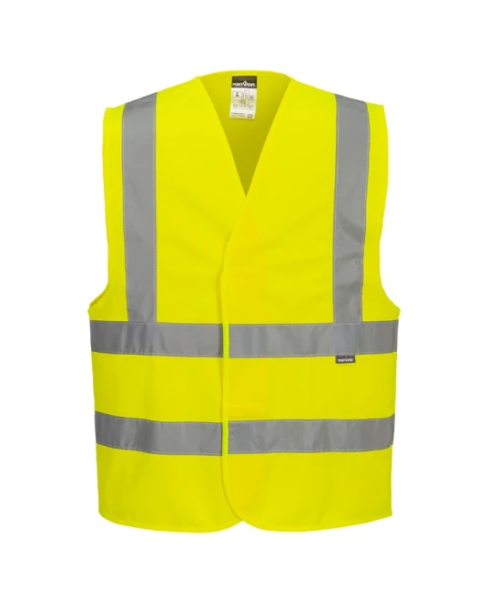 Vesta HiVis cu 4 benzi reflectorizante, galben