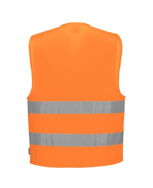 Vesta HiVis cu 2  benzi reflectorizante, portocaliu