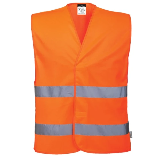 Vesta HiVis cu 2  benzi reflectorizante, portocaliu