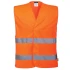 Vesta HiVis cu 2  benzi reflectorizante, portocaliu