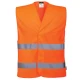 Vesta HiVis cu 2  benzi reflectorizante, portocaliu